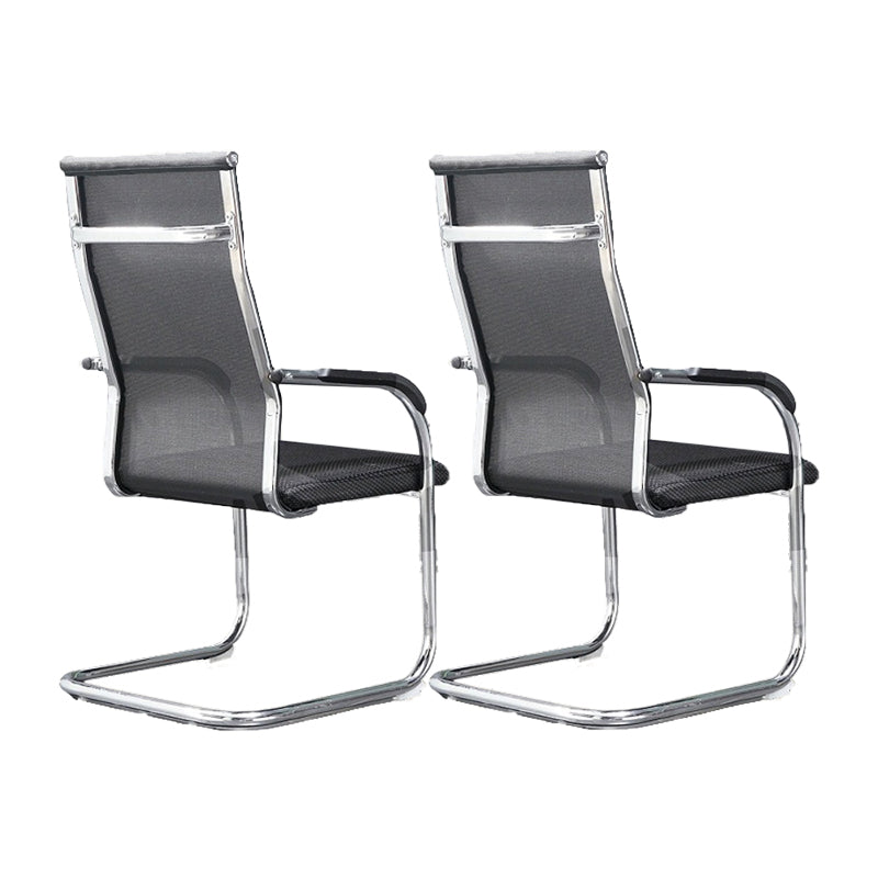 Modern Fixed Arms Office Chair High Back and Mid-Back Home Chair