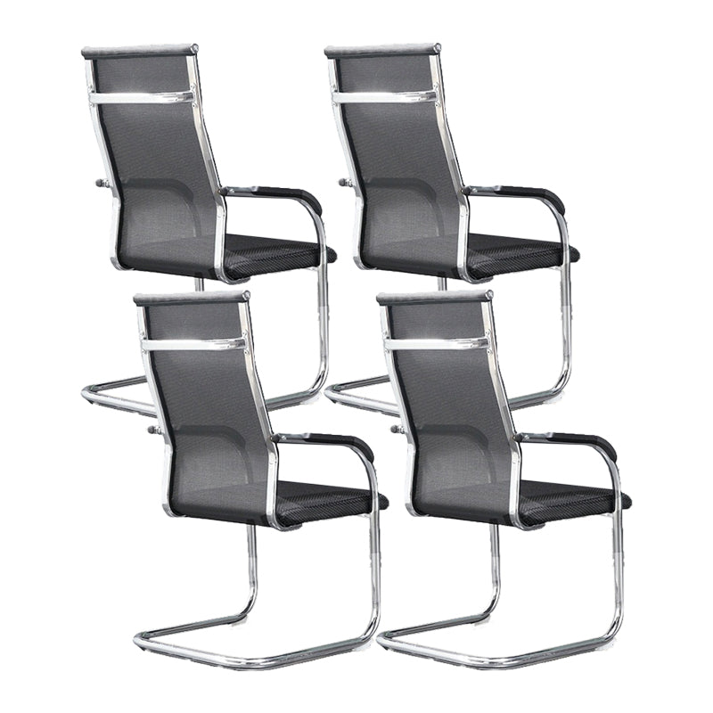 Modern Fixed Arms Office Chair High Back and Mid-Back Home Chair