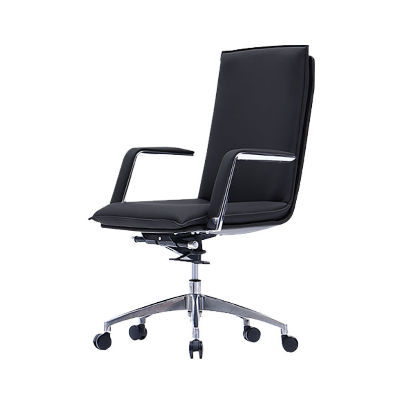 Modern Style Swivel Executive Chair Leather Tilt Mechanism Office Chair