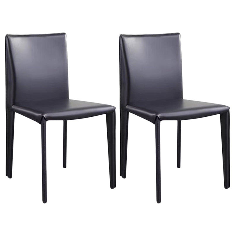 Upholstered Armless Dining Chair Leather Dining Chair for Dining Room