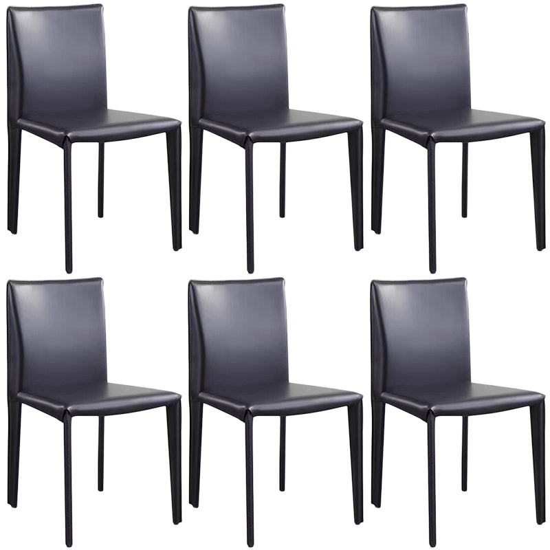 Upholstered Armless Dining Chair Leather Dining Chair for Dining Room