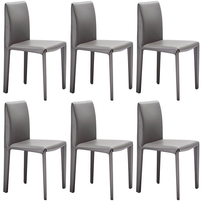 Upholstered Armless Dining Chair Leather Dining Chair for Dining Room