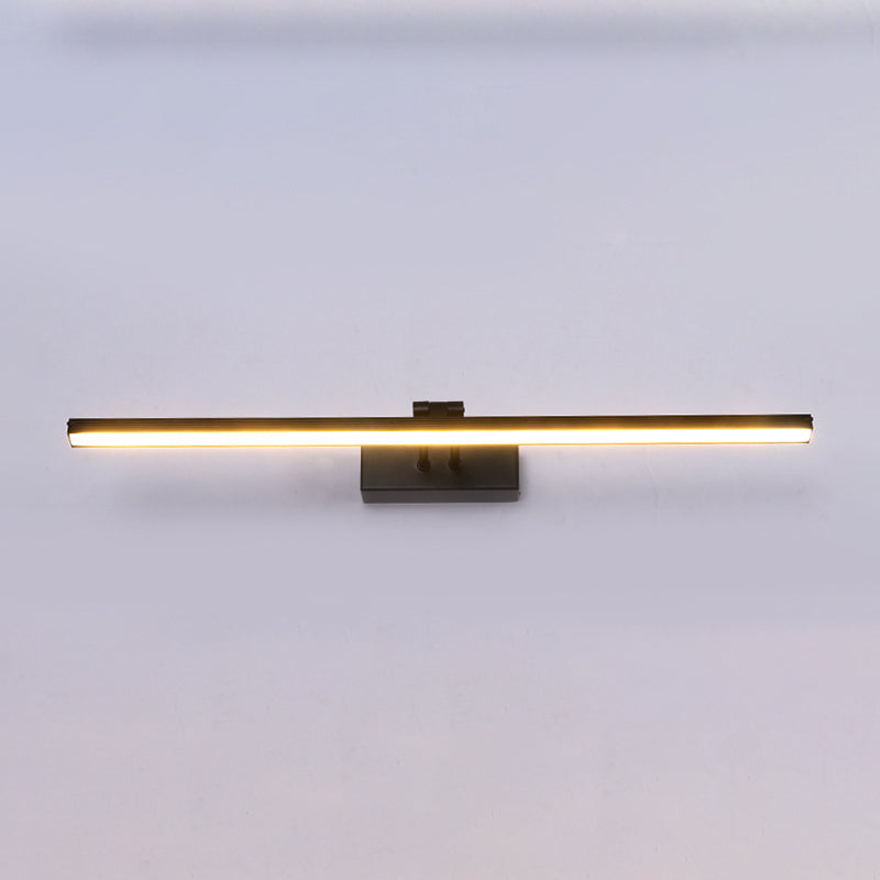 Linear Shape Metal Mirror Wall Light Modern 1-Light Mirror Wall Light Sconces