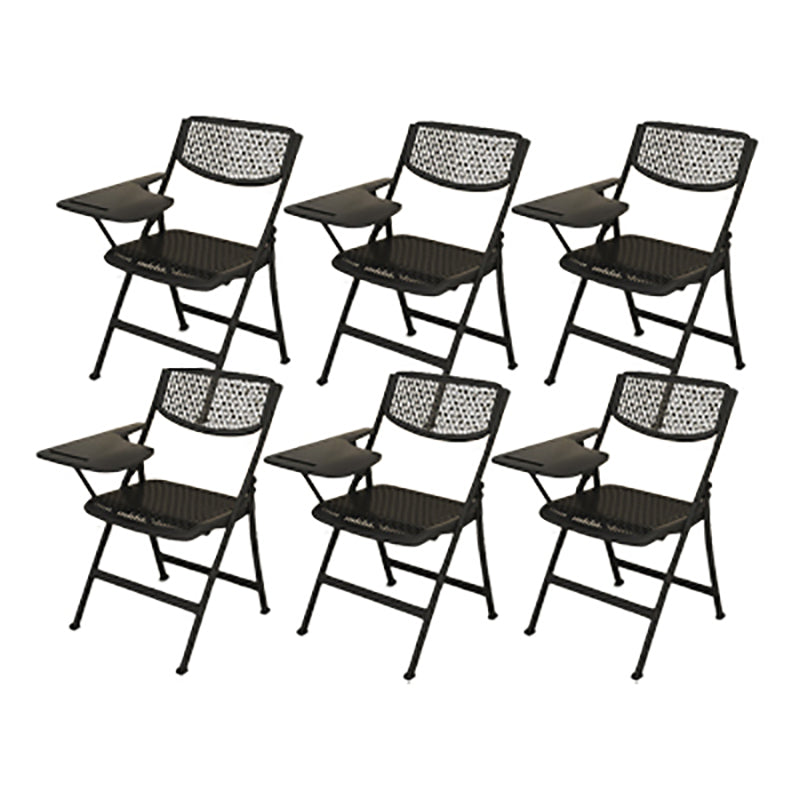 Steel Frame Conference Chair Plastic Back and Seat Armless Chair