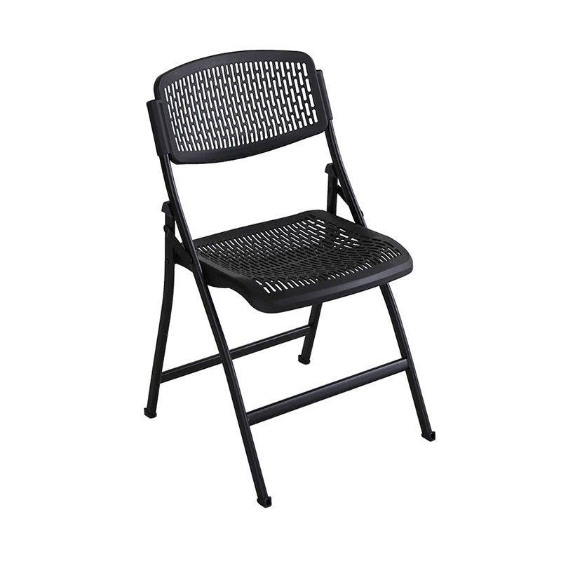 Steel Frame Conference Chair Plastic Back and Seat Armless Chair