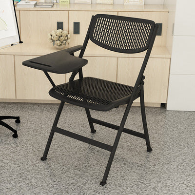 Steel Frame Conference Chair Plastic Back and Seat Armless Chair