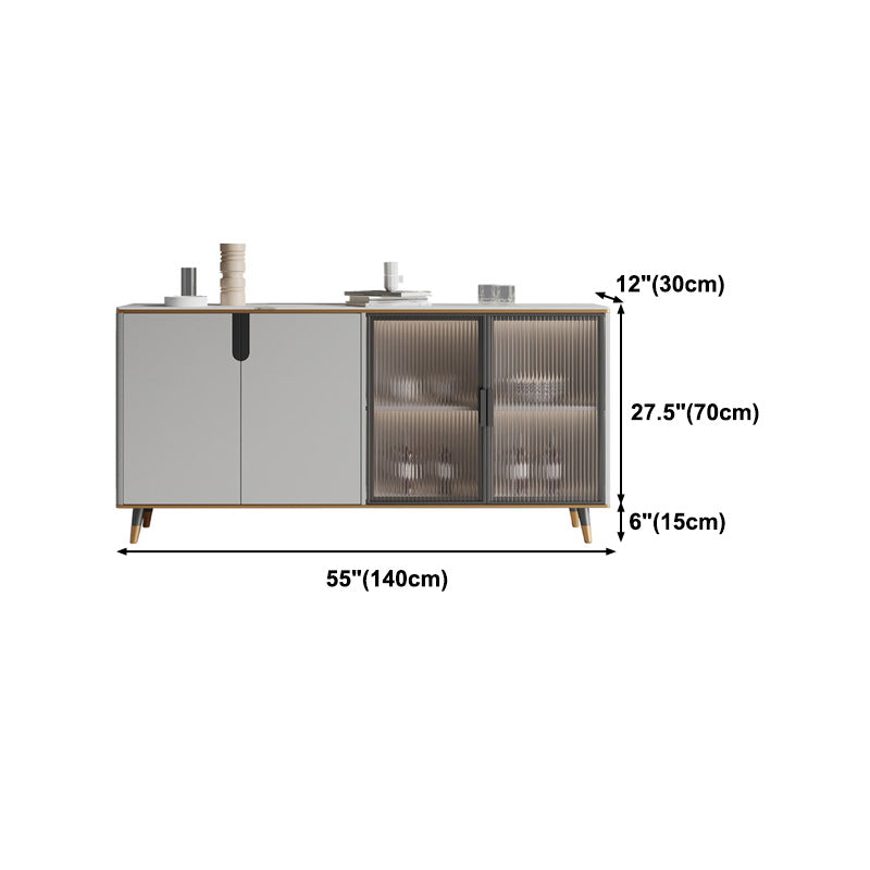 33.46"H Sideboard Glam Style Dining Server for Kitchen and Living Room