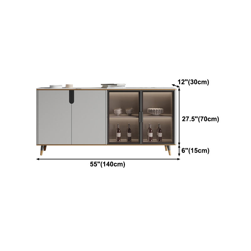 33.46"H Sideboard Glam Style Dining Server for Kitchen and Living Room