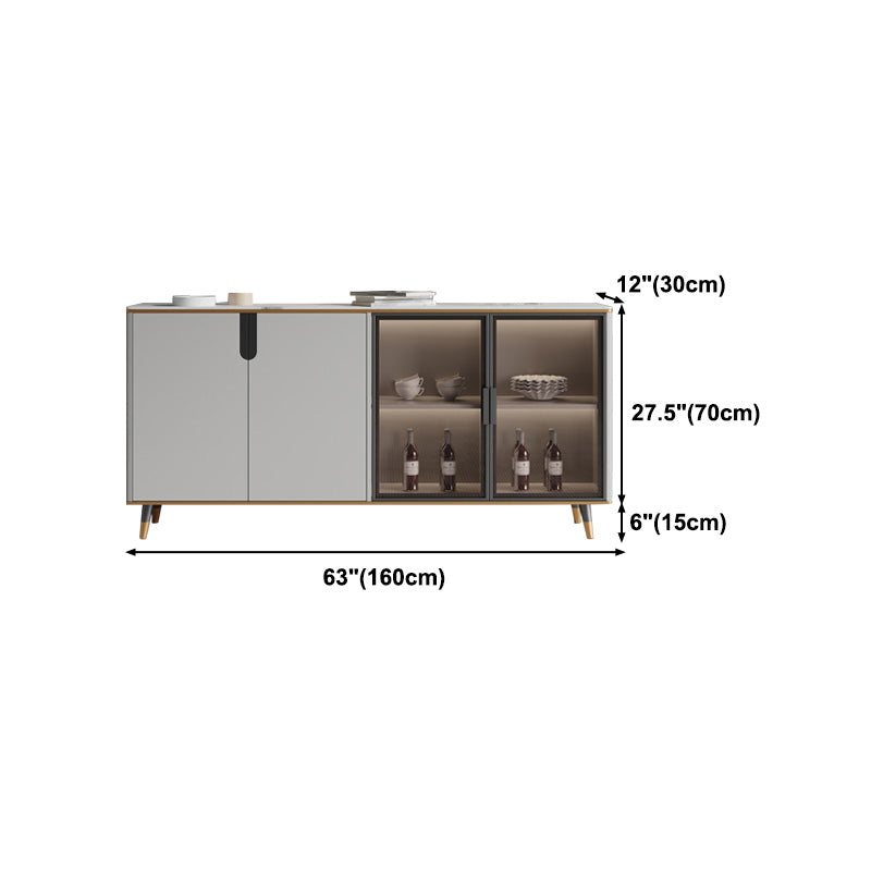 33.46"H Sideboard Glam Style Dining Server for Kitchen and Living Room