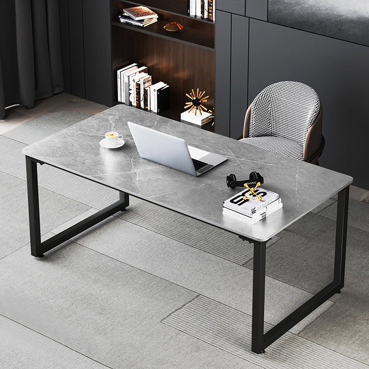 Modern Style Office Desk Sintered Stone Rectangle Desk for Home Use