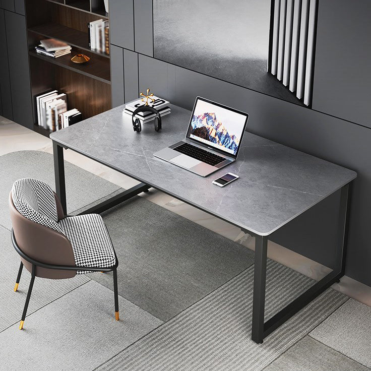 Modern Style Office Desk Sintered Stone Rectangle Desk for Home Use