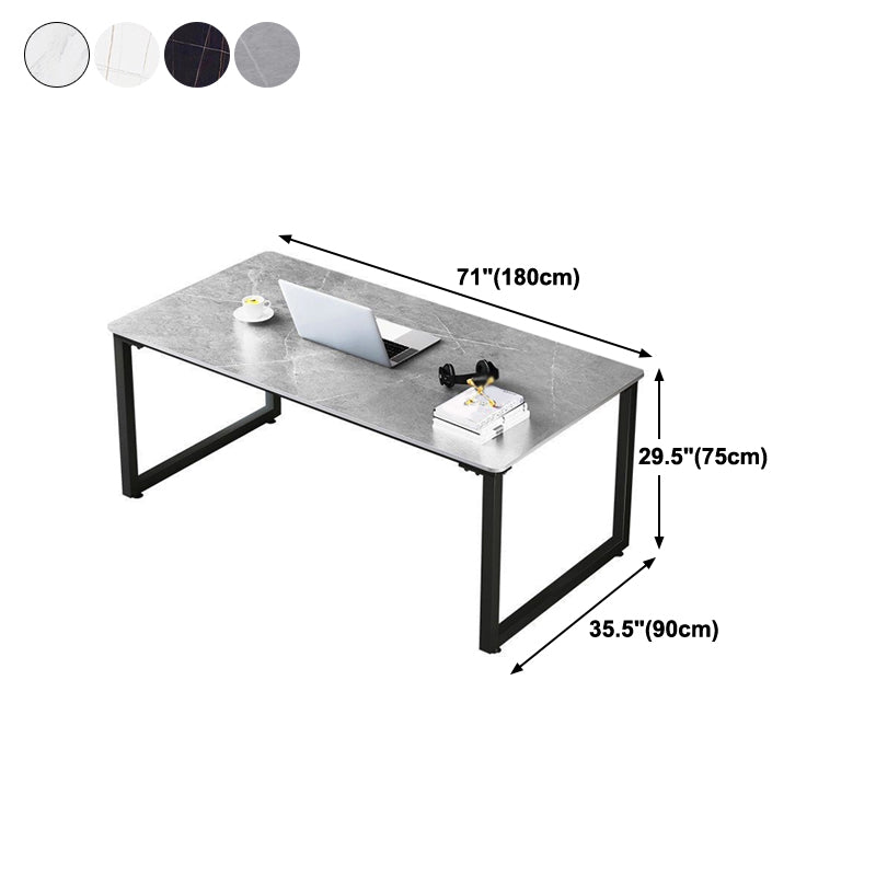 Modern Style Office Desk Sintered Stone Rectangle Desk for Home Use