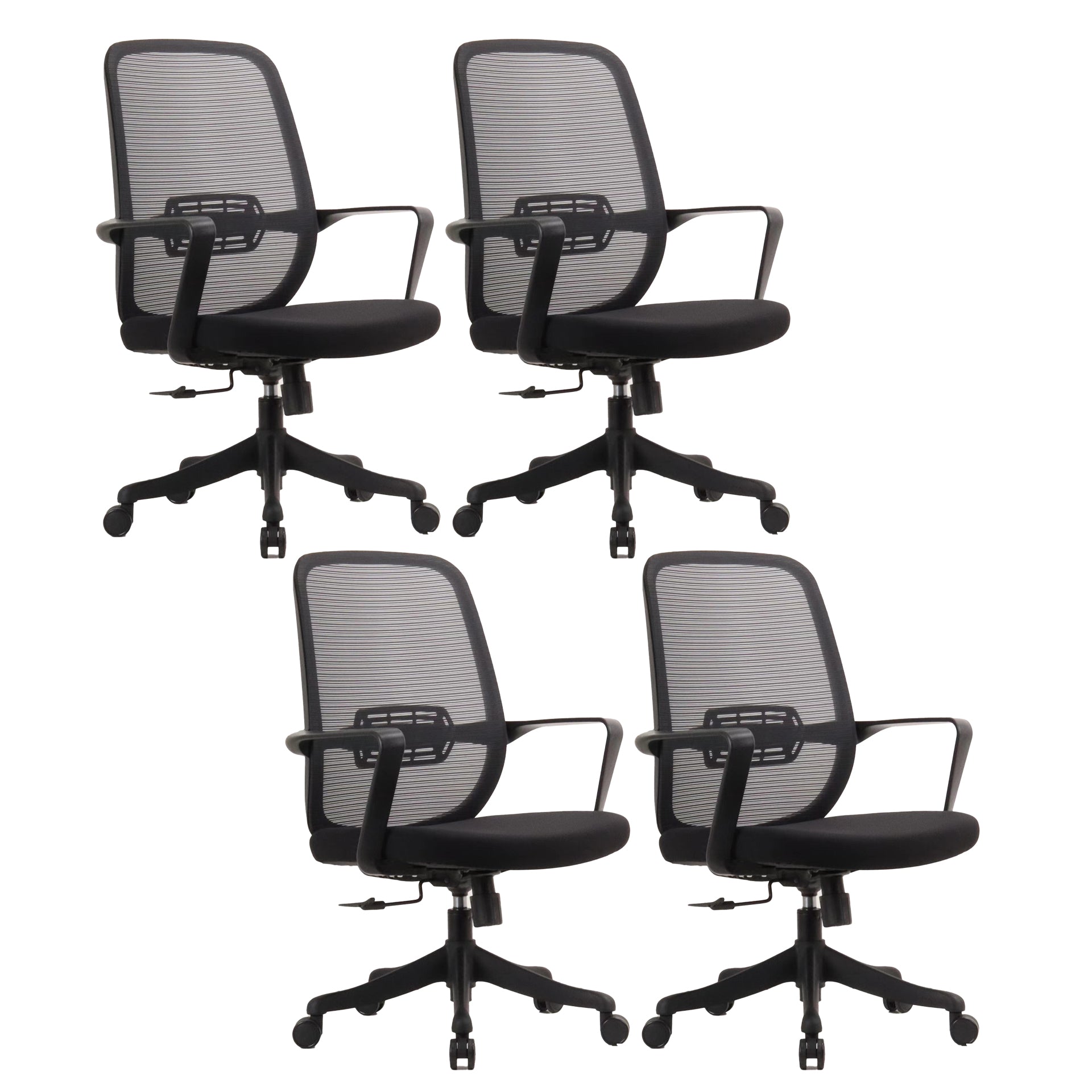 Ergonomic Mesh Desk Chair Contemporary Home Office Fixed Arms Office Chair