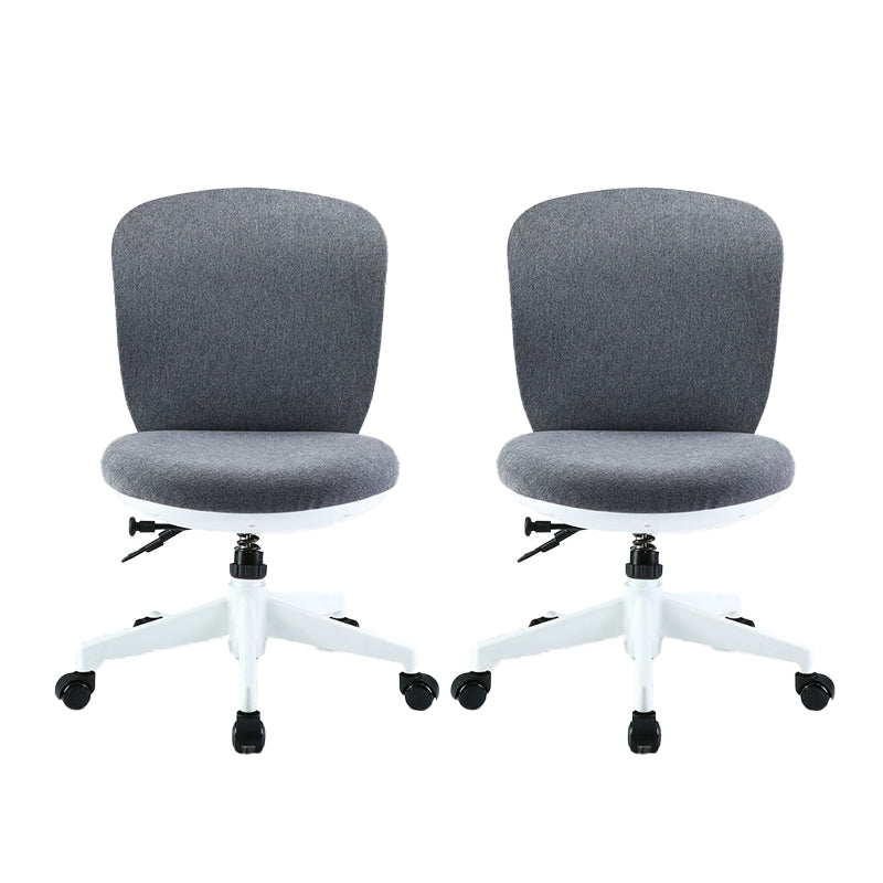 Ergonomic Mid Back Desk Chair Adjustable Swivel Office Chair with Wheels