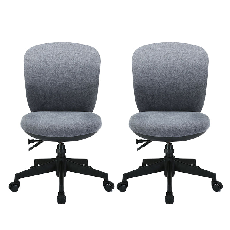 Ergonomic Mid Back Desk Chair Adjustable Swivel Office Chair with Wheels