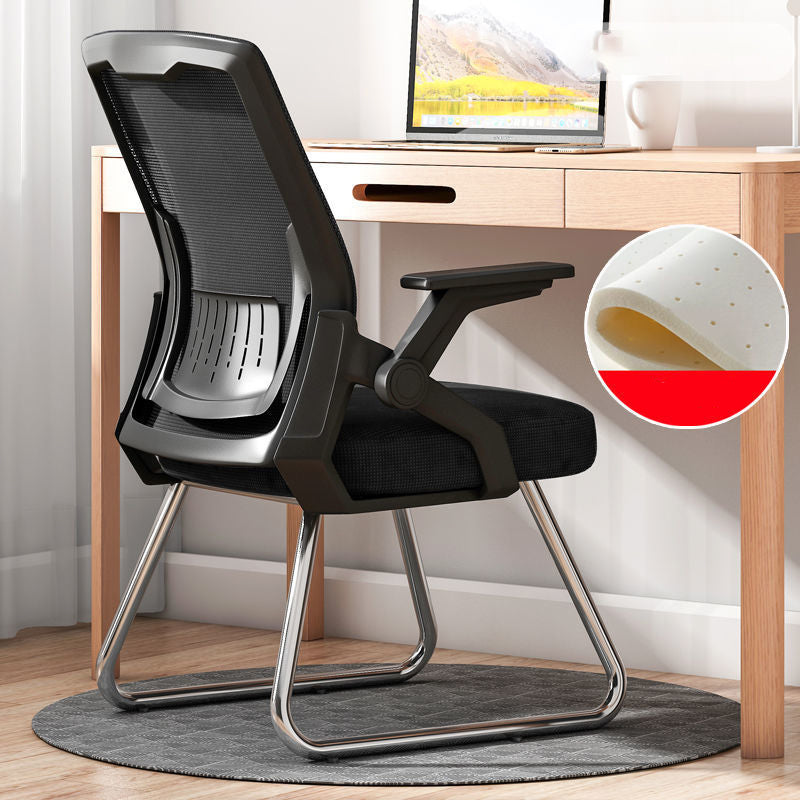 Ergonomic Mid Back Desk Chair Adjustable Arms Office Chair for Home Office