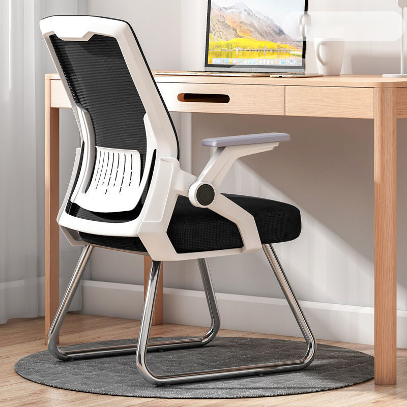 Ergonomic Mid Back Desk Chair Adjustable Arms Office Chair for Home Office