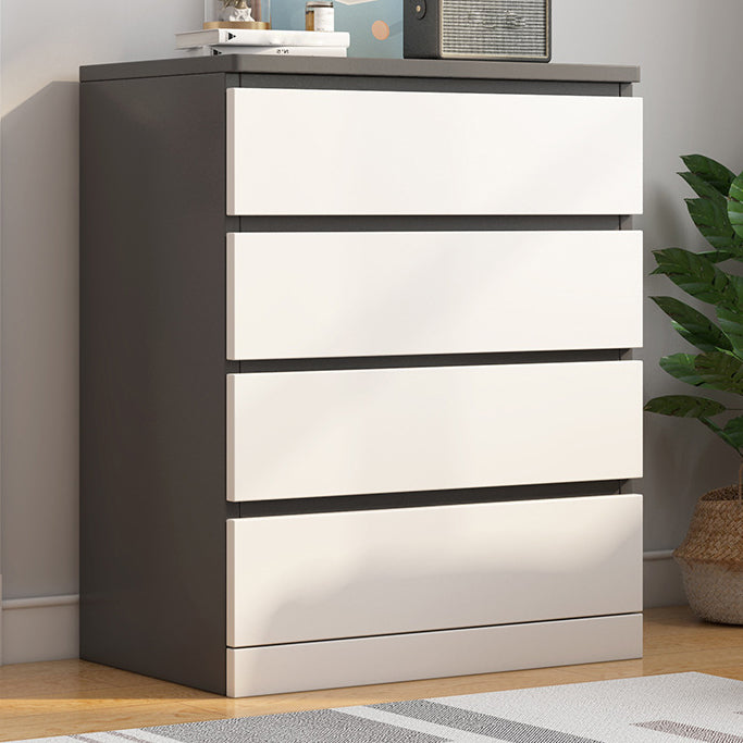 Modern Style White Storage Chest Vertical Wooden Chest with 3 / 4 / 5 / 6 Drawers