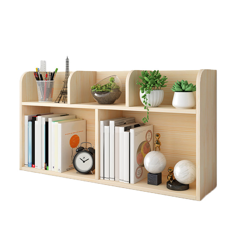 Modern Closed Back Wood Book Shelf Natural 8"W Home Bookcase