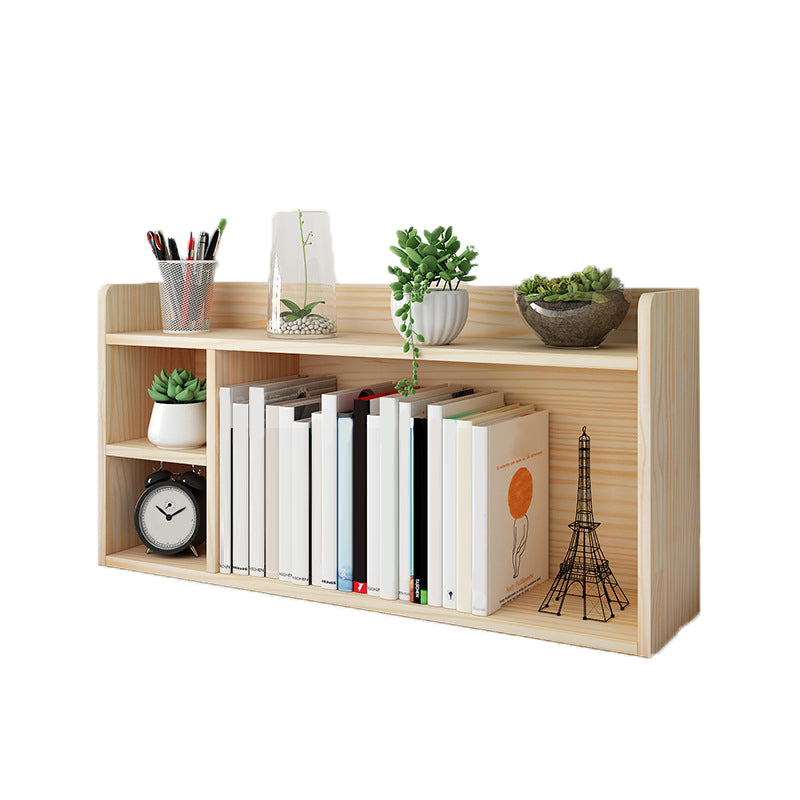 Modern Closed Back Wood Book Shelf Natural 8"W Home Bookcase