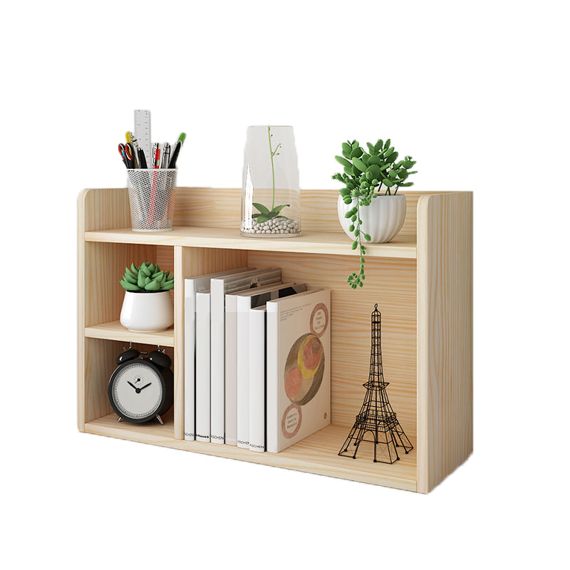 Modern Closed Back Wood Book Shelf Natural 8"W Home Bookcase