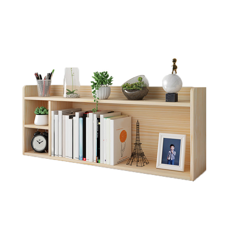 Modern Closed Back Wood Book Shelf Natural 8"W Home Bookcase