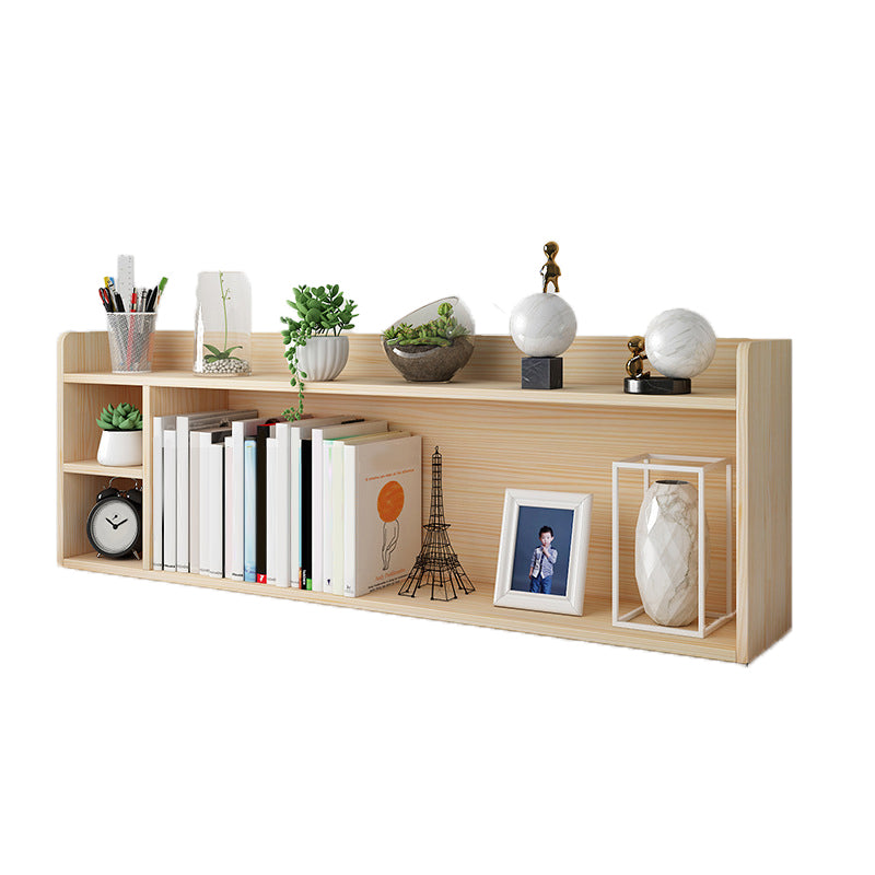 Modern Closed Back Wood Book Shelf Natural 8"W Home Bookcase