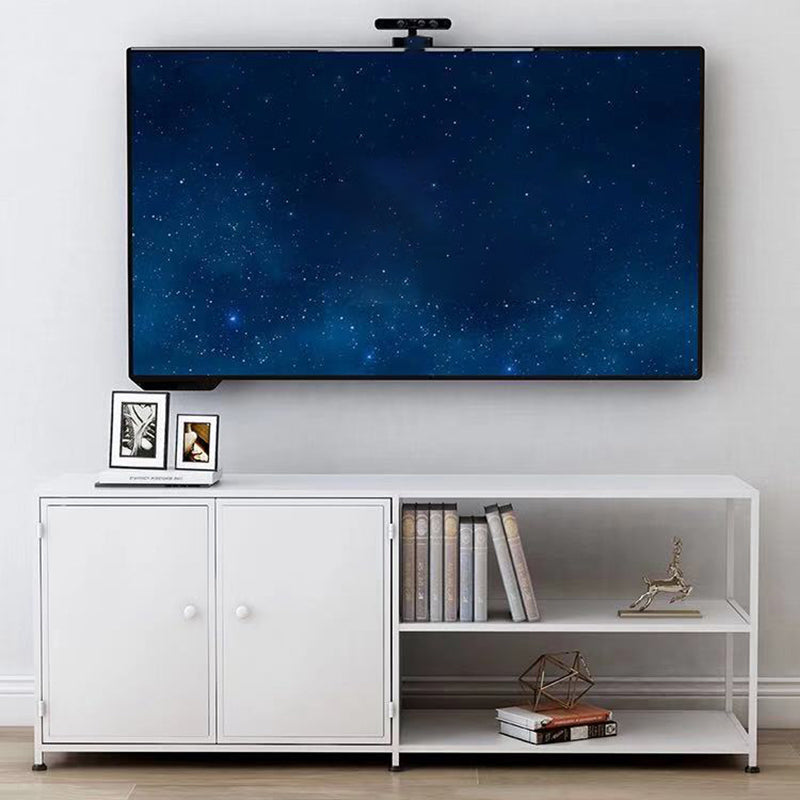 12.99"W TV Stand Open Storage Industrial Style TV Console with 3-shelf