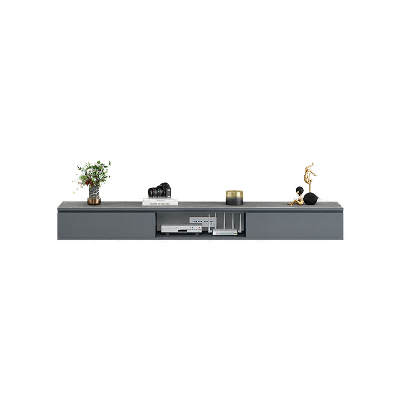 Contemporary Style TV Stand Wall-mounted Enclosed Storage TV Console