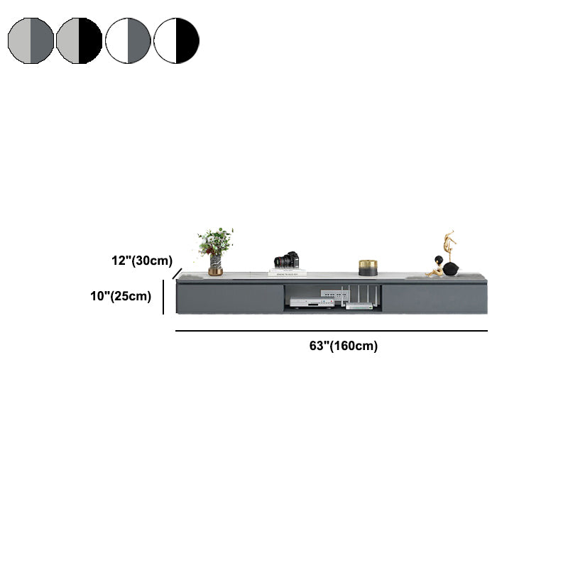 Contemporary Style TV Stand Wall-mounted Enclosed Storage TV Console