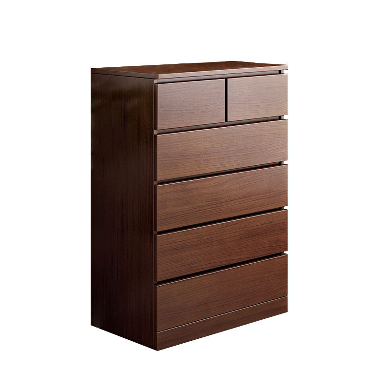 Modern Storage Chest Vertical Wooden Bedroom Storage Chest Dresser with Drawers