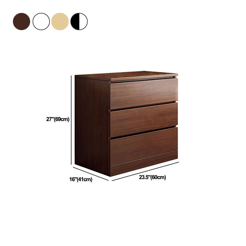 Modern Storage Chest Vertical Wooden Bedroom Storage Chest Dresser with Drawers