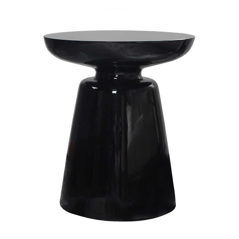 Modern Metal Round Side Table 43/60' Tall Pedestal End Table