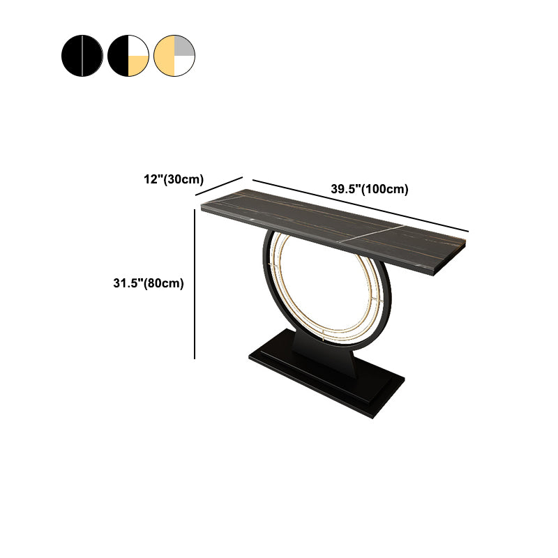 Glam Scratch Resistant Stain Resistant Rectangle Slate Accent Table