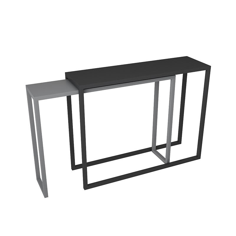 Modern Iron Accent Table with Frame Base for Hall 30.7" High