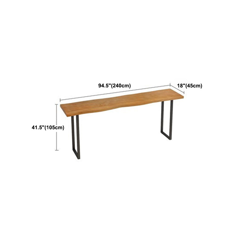 Pine Wood Bar Dining Table Modern Rectangle Bar Table for Dining Room