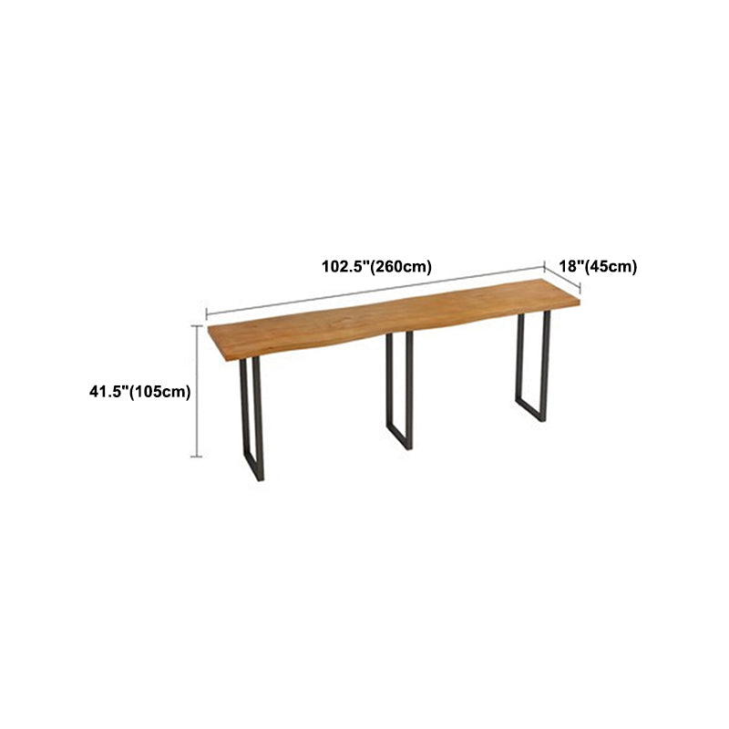 Pine Wood Bar Dining Table Modern Rectangle Bar Table for Dining Room