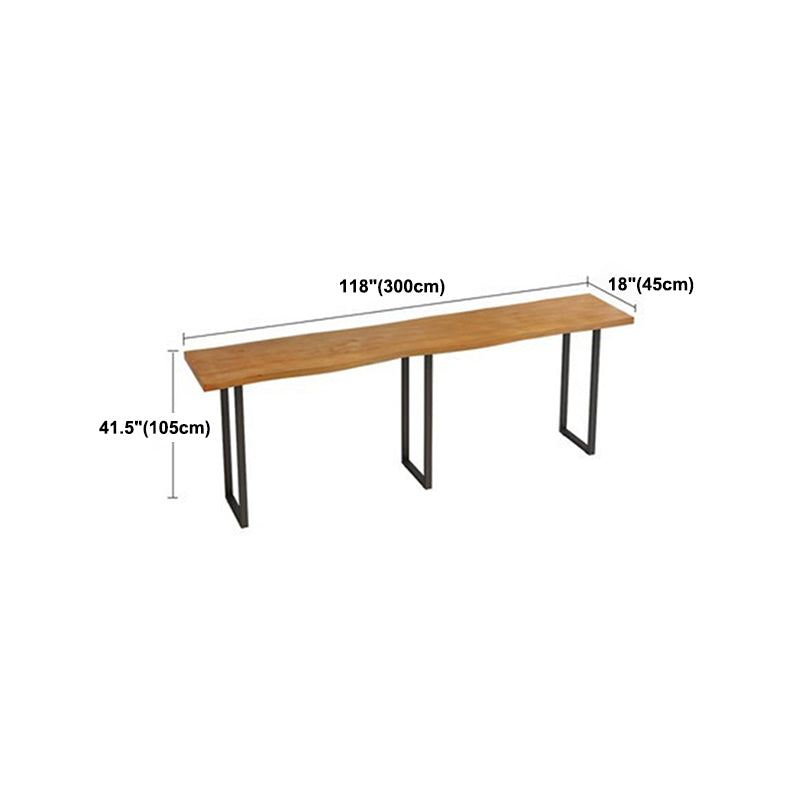 Pine Wood Bar Dining Table Modern Rectangle Bar Table for Dining Room