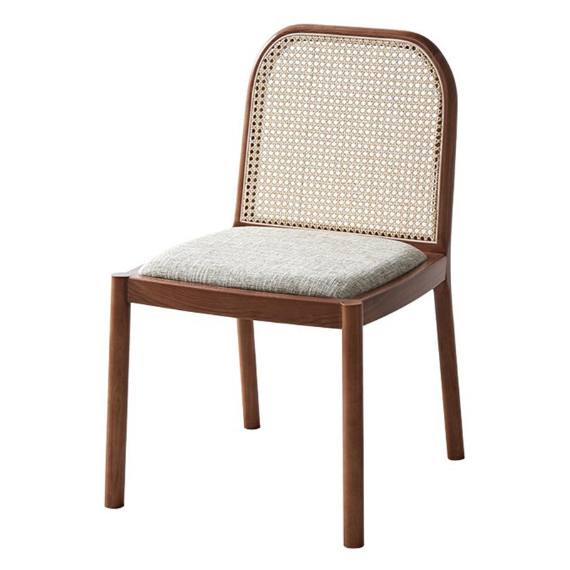 Ash Solid Wood Side Chair Traditional Rattan Side Chair for Dining Room