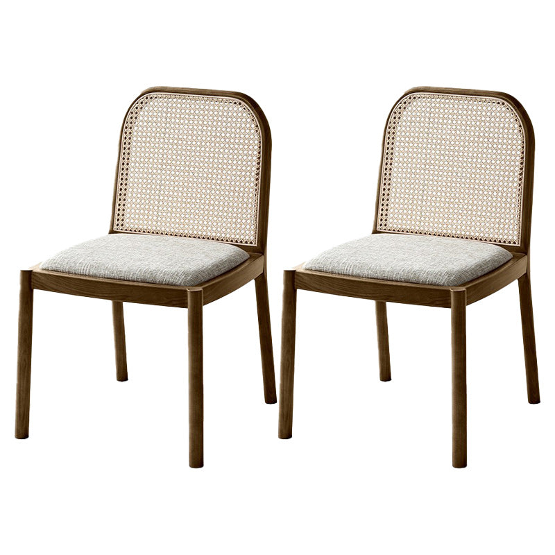 Ash Solid Wood Side Chair Traditional Rattan Side Chair for Dining Room