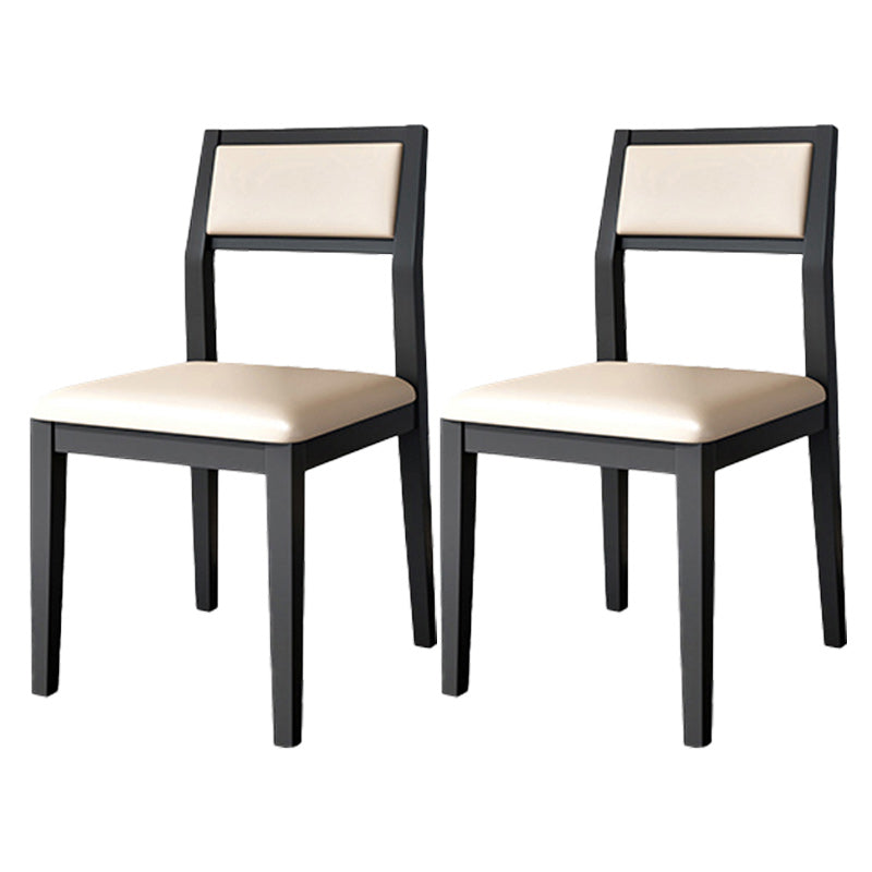 Open Back Dining Side Chair Solid Wood Dining Chair for Dining Room