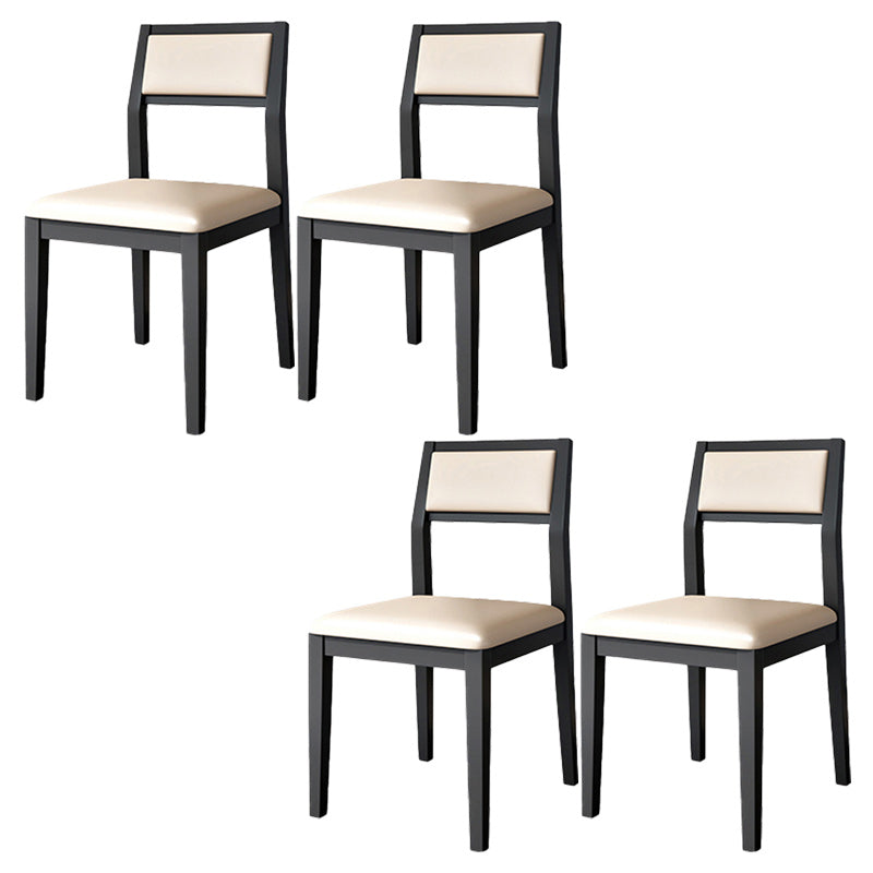 Open Back Dining Side Chair Solid Wood Dining Chair for Dining Room