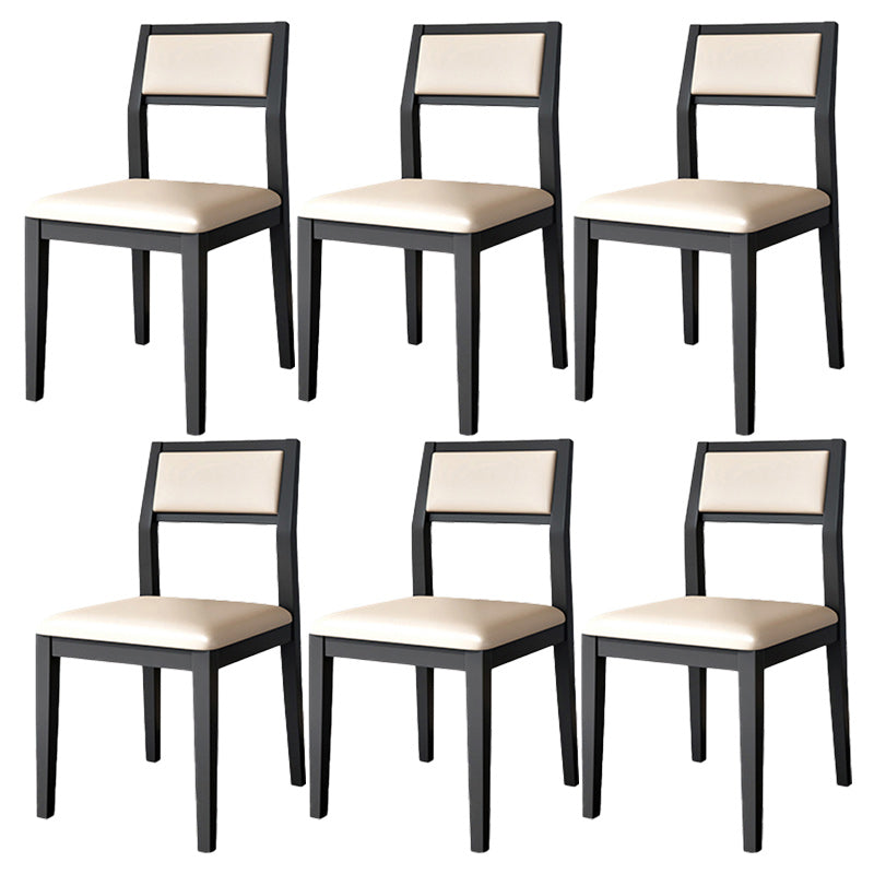 Open Back Dining Side Chair Solid Wood Dining Chair for Dining Room