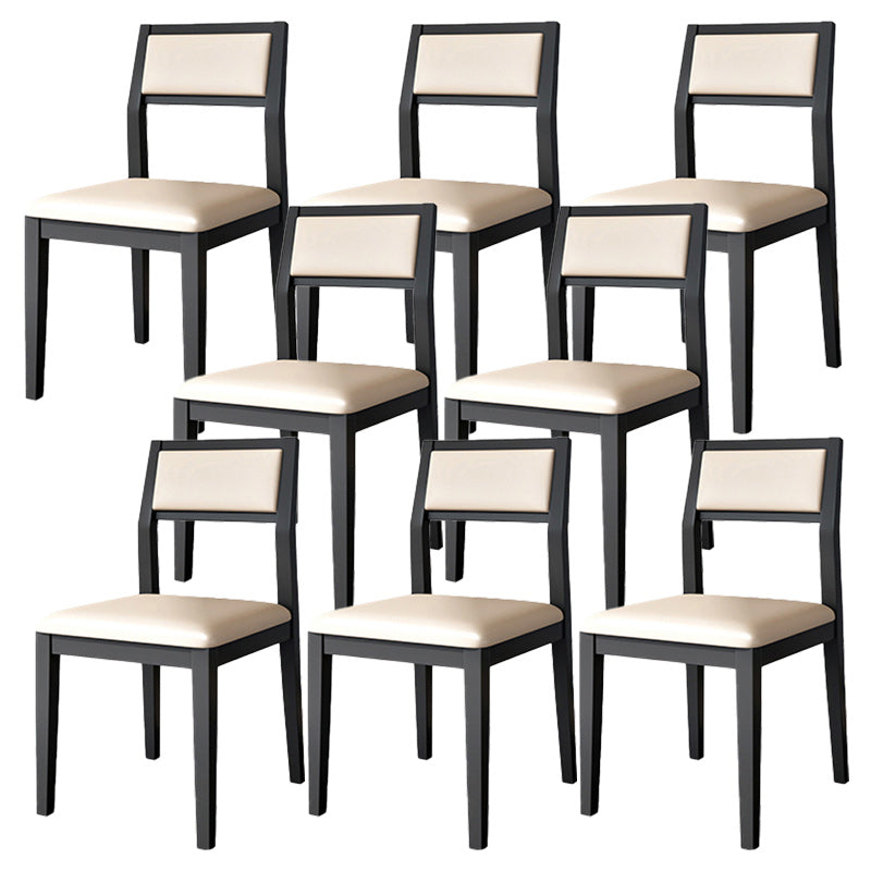 Open Back Dining Side Chair Solid Wood Dining Chair for Dining Room