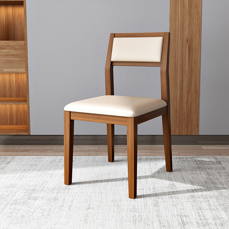 Open Back Dining Side Chair Solid Wood Dining Chair for Dining Room