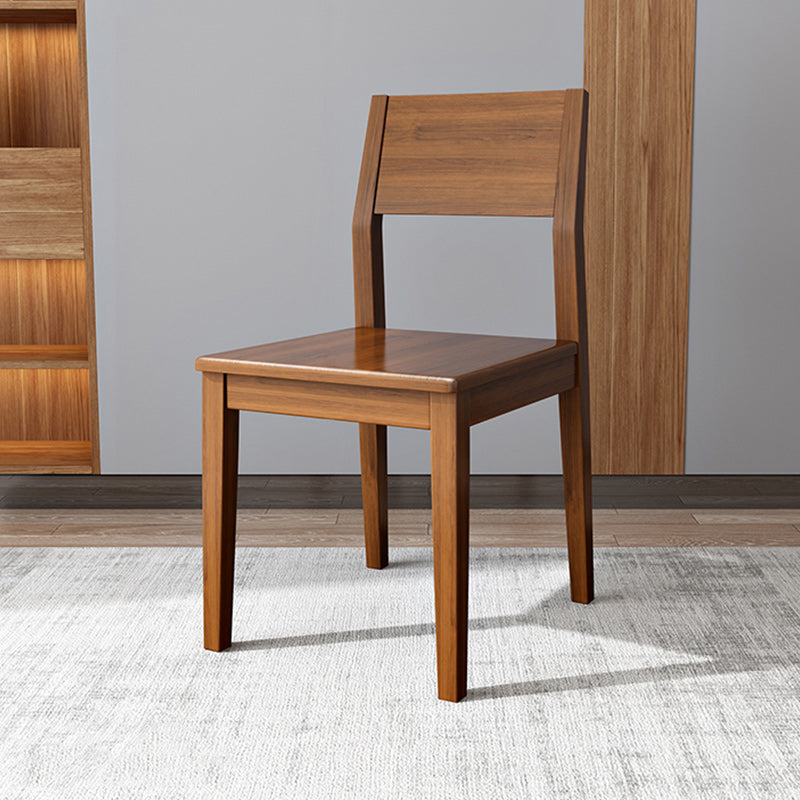 Open Back Dining Side Chair Solid Wood Dining Chair for Dining Room