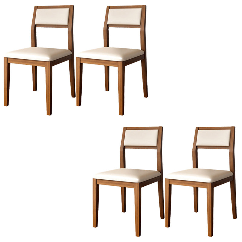 Open Back Dining Side Chair Solid Wood Dining Chair for Dining Room