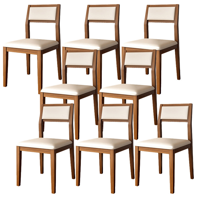 Open Back Dining Side Chair Solid Wood Dining Chair for Dining Room