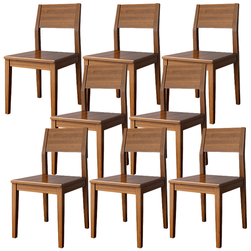 Open Back Dining Side Chair Solid Wood Dining Chair for Dining Room