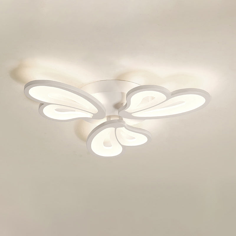 Multi Lights Ceiling Lamp LED Ceiling Mount Light with Acrylic Shade for Bedroom